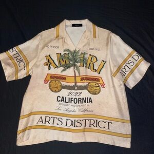 AMIRI California SS22 Arts District Silk Shirt